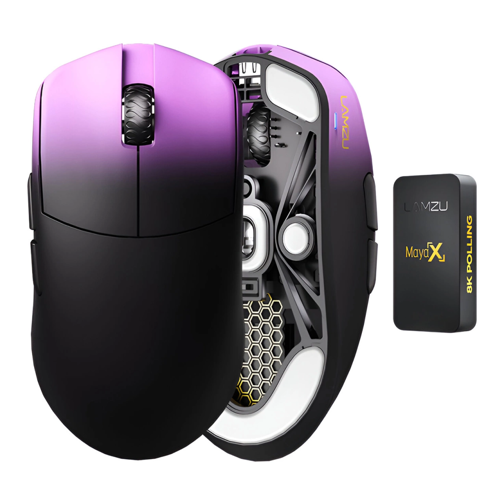 Lamzu MAYA X 8K Belaidė Žaidimų Pelė | Purple Shadow