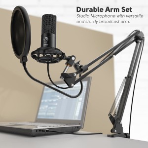FIFINE T669 Kondensatorinio Mikrofono Komplektas |  Black