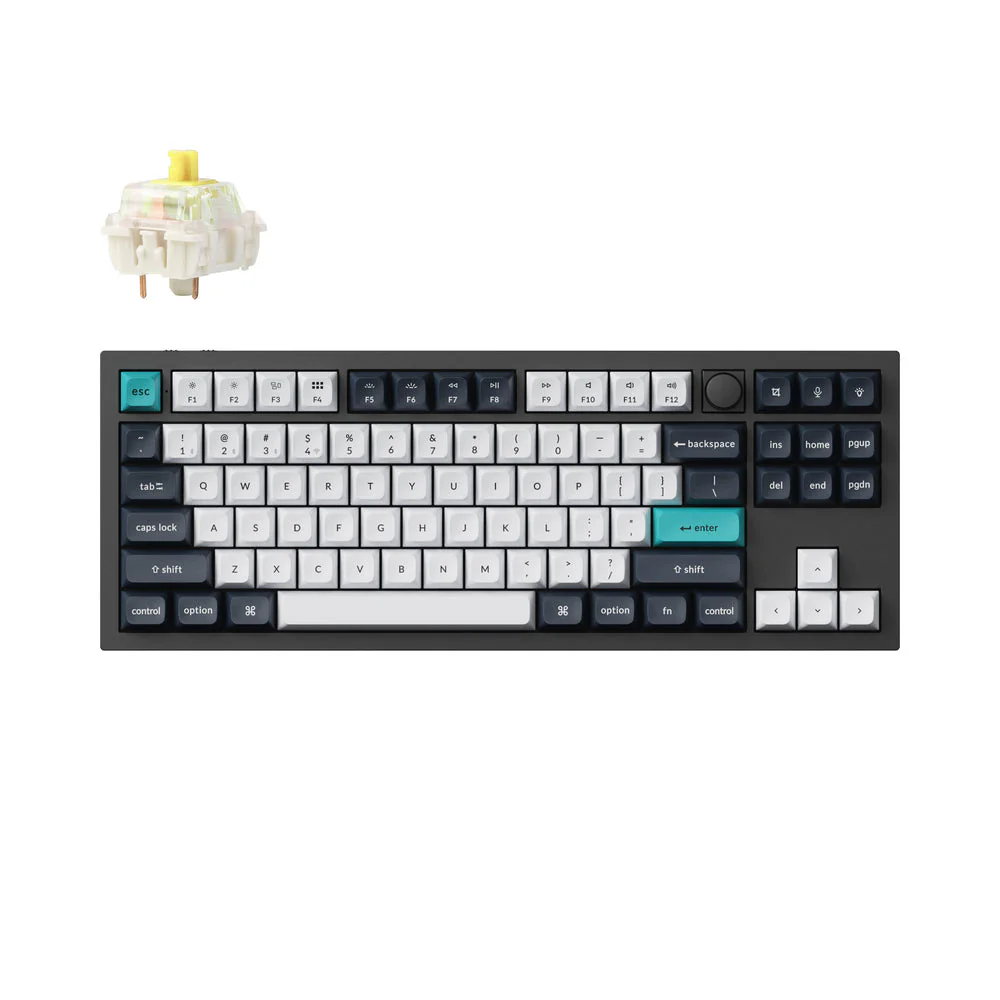 Keychron Q3 Max Belaidė Žaidimų Klaviatūra | Carbon Black, Gateron Jupiter Banana Keychron Q3 Max Belaidė Žaidimų Klaviatūra | Carbon Black, Gateron Jupiter Banana