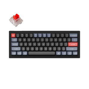 Keychron V4 Belaidė Žaidimų Klaviatūra | Black, Keychron K Pro Red