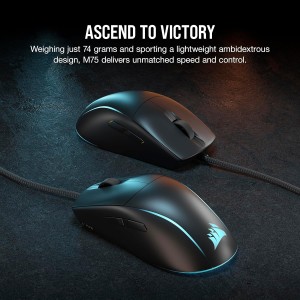 Corsair Gaming M75 RGB Žaidimų Pelė | Black
