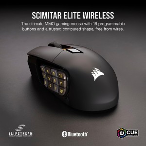 Corsair Gaming SCIMITAR ELITE Belaidė Žaidimų Pelė | Black