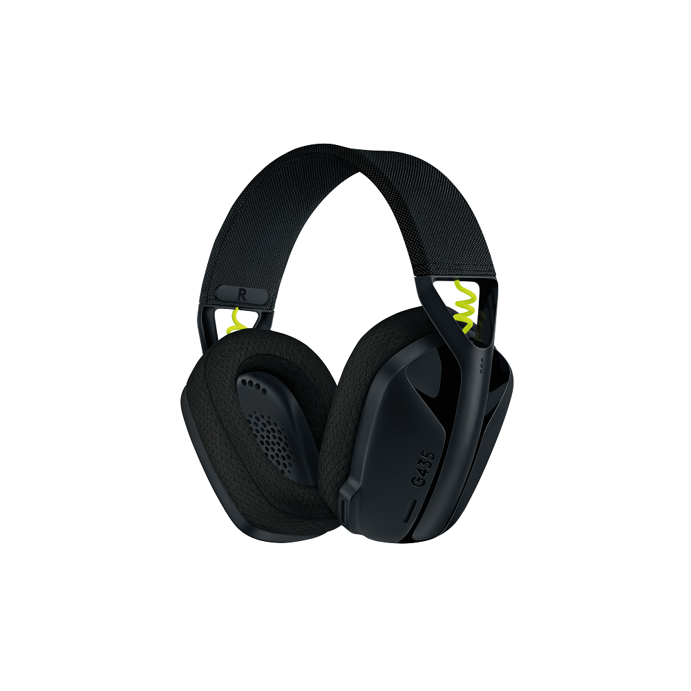 Logitech G435 LIGHTSPEED Belaidės Žaidimų Ausinės | Black and Neon Yellow Logitech G435 LIGHTSPEED Belaidės Žaidimų Ausinės | Black and Neon Yellow