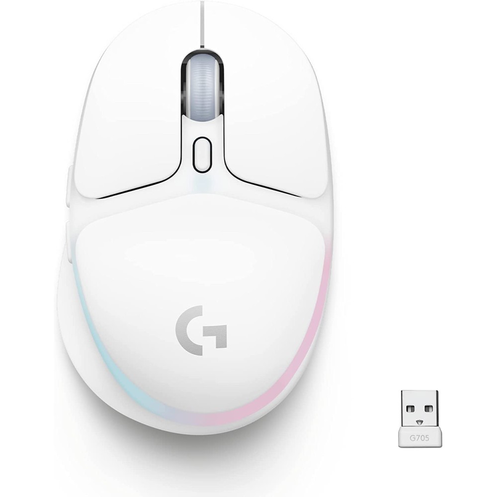 Logitech G705 LIGHTSPEED Belaidė Žaidimų Pelė | White Logitech G705 LIGHTSPEED Belaidė Žaidimų Pelė | White