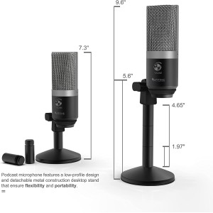 FIFINE AmpliGame K670 Kondensatorinis Mikrofonas | Silver