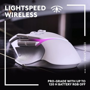 Logitech G502 X PLUS LIGHTSPEED Belaidė Žaidimų Pelė | White
