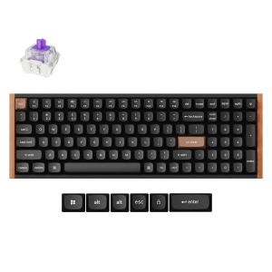 Keychron K4 HE Belaidė Žaidimų Klaviatūra | Black, Gateron Magnetic Nebula