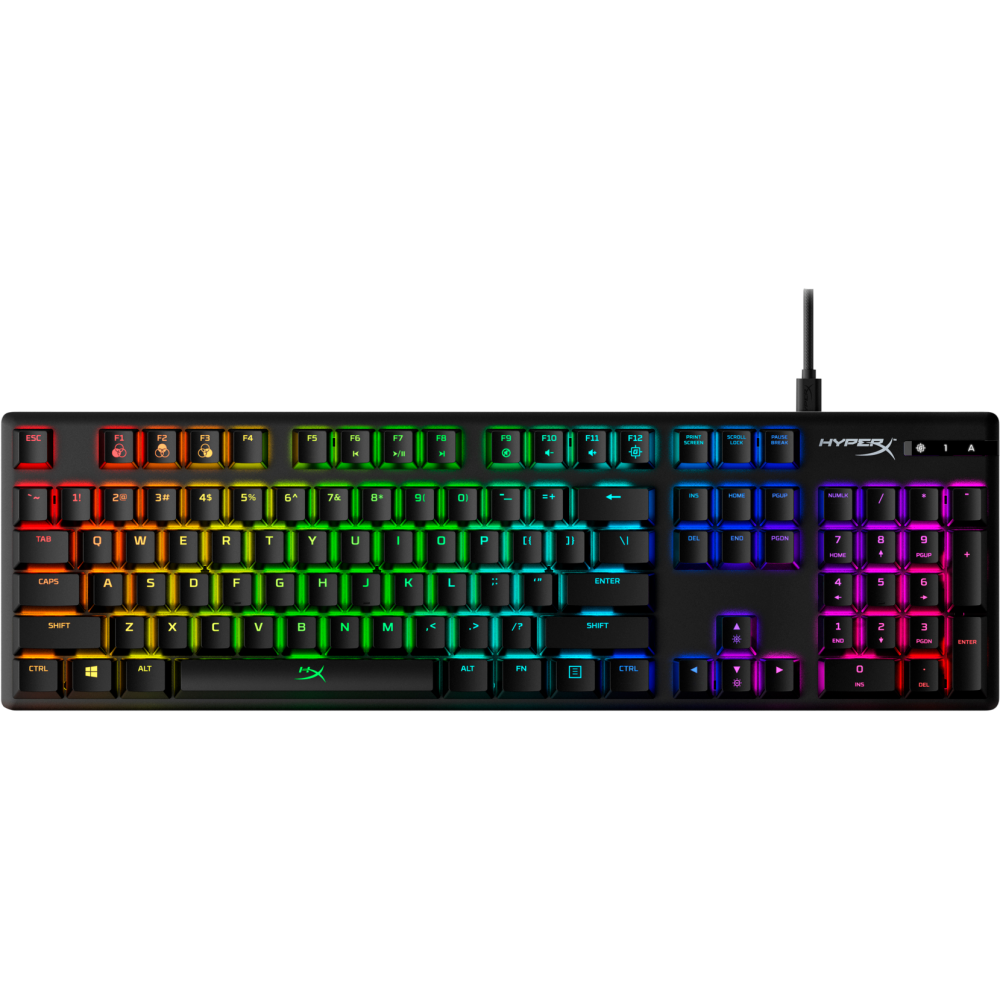 HyperX Alloy Origins Žaidimų Klaviatūra | Black, HyperX Red HyperX Alloy Origins Žaidimų Klaviatūra | Black, HyperX Red