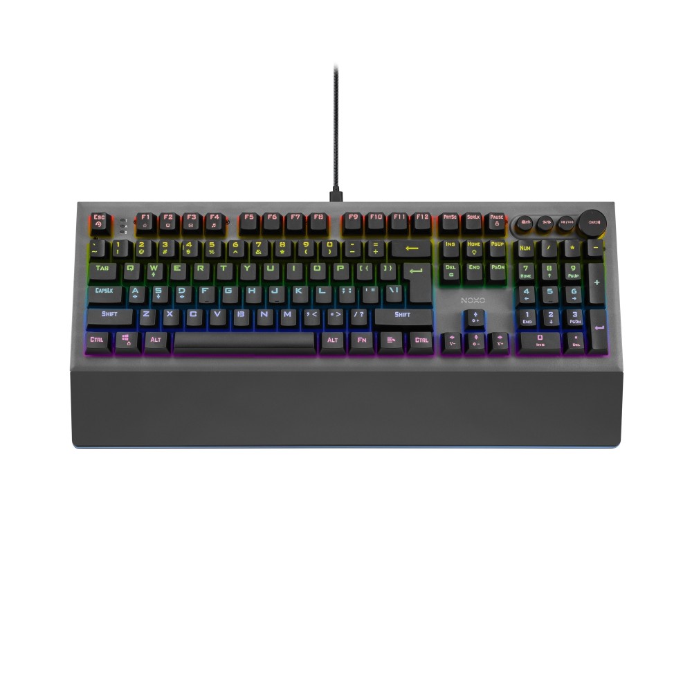 NOXO Conqueror Žaidimų Klaviatūra | Black, Blue Switches NOXO Conqueror Žaidimų Klaviatūra | Black, Blue Switches