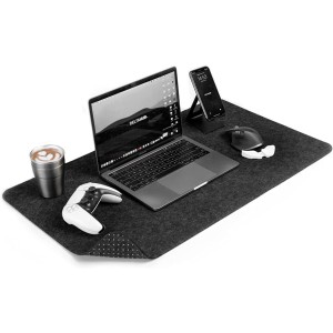 DELTAHUB Minimalistic Desk Mat Pelės Kilimėlis | L, Dark Grey