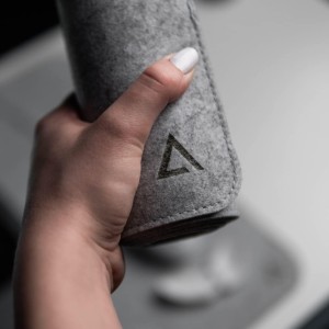 DELTAHUB Minimalistic Desk Mat Pelės Kilimėlis | L, Light Grey