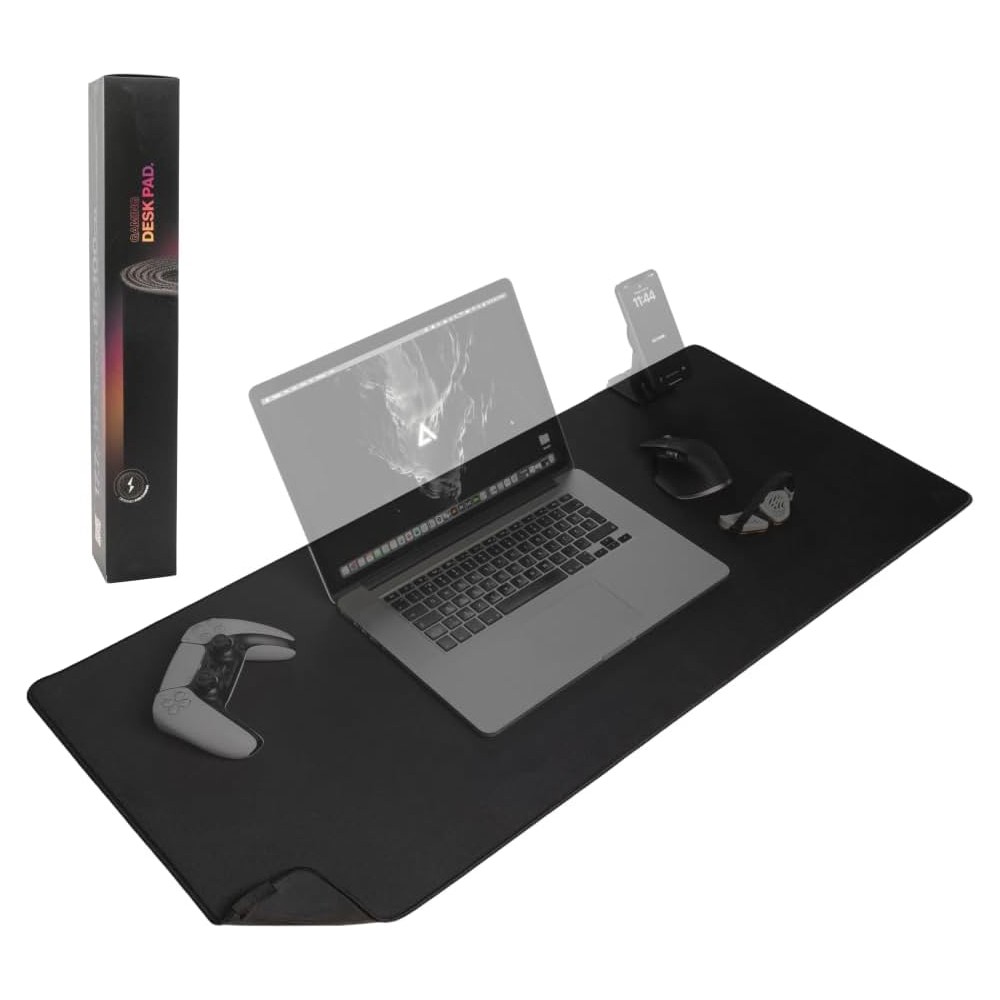 DELTAHUB Gaming Desk Mat Pelės Kilimėlis | L, Black