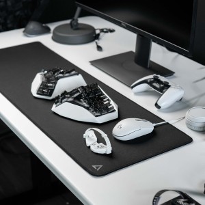 DELTAHUB Gaming Desk Mat Pelės Kilimėlis | L, Black