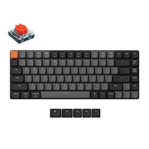 Keychron K3 V3 Belaidė Žaidimų Klaviatūra | Black, Gateron Milk POM Red