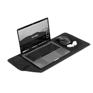 DELTAHUB Minimalistic Desk Mat Pelės Kilimėlis | S, Dark Grey