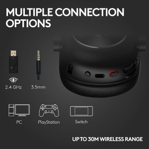 Logitech G PRO X 2 LIGHTSPEED Belaidės Žaidimų Ausinės | Black