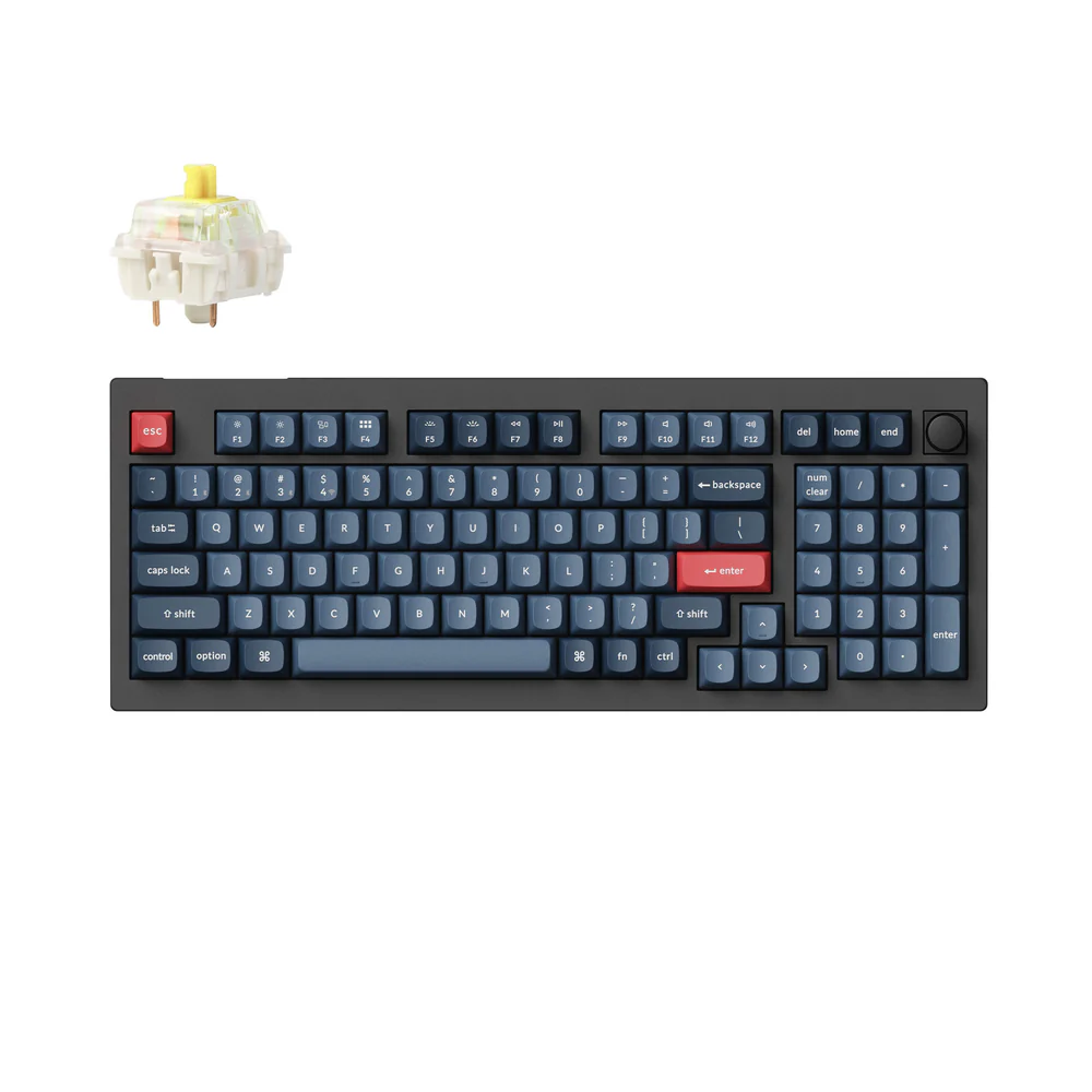 Keychron V5 Max Belaidė Žaidimų Klaviatūra | Carbon Black, Gateron Jupiter Banana Keychron V5 Max Belaidė Žaidimų Klaviatūra | Carbon Black, Gateron Jupiter Banana