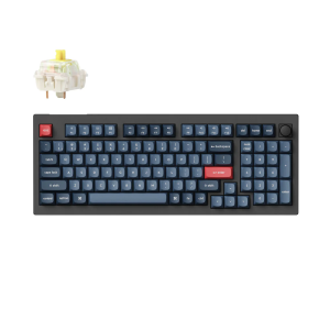 Keychron V5 Max Belaidė Žaidimų Klaviatūra | Carbon Black, Gateron Jupiter Banana