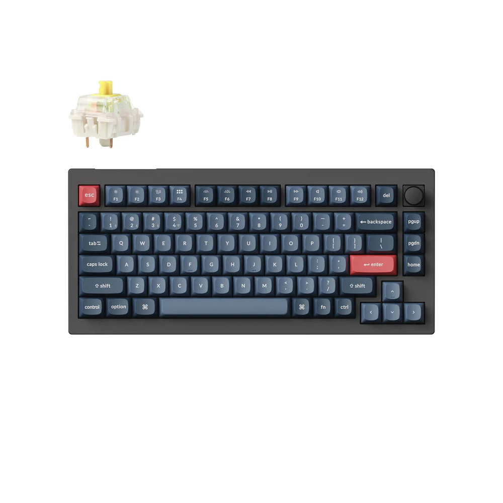 Keychron V1 Max Belaidė Žaidimų Klaviatūra | Carbon Black, Gateron Jupiter Banana Keychron V1 Max Belaidė Žaidimų Klaviatūra | Carbon Black, Gateron Jupiter Banana