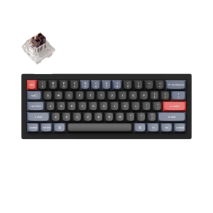 Keychron V4 Belaidė Žaidimų Klaviatūra | Black, Keychron K Pro Brown