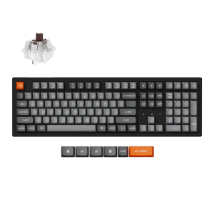 Keychron K10 Max Belaidė Žaidimų Klaviatūra | Black, Keychron Super Brown