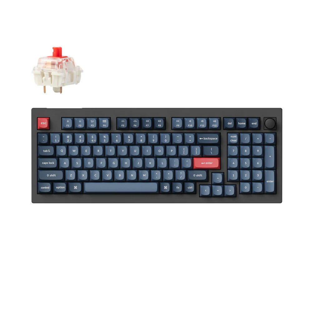 Keychron V5 Max Belaidė Žaidimų Klaviatūra | Carbon Black, Gateron Jupiter Red Keychron V5 Max Belaidė Žaidimų Klaviatūra | Carbon Black, Gateron Jupiter Red