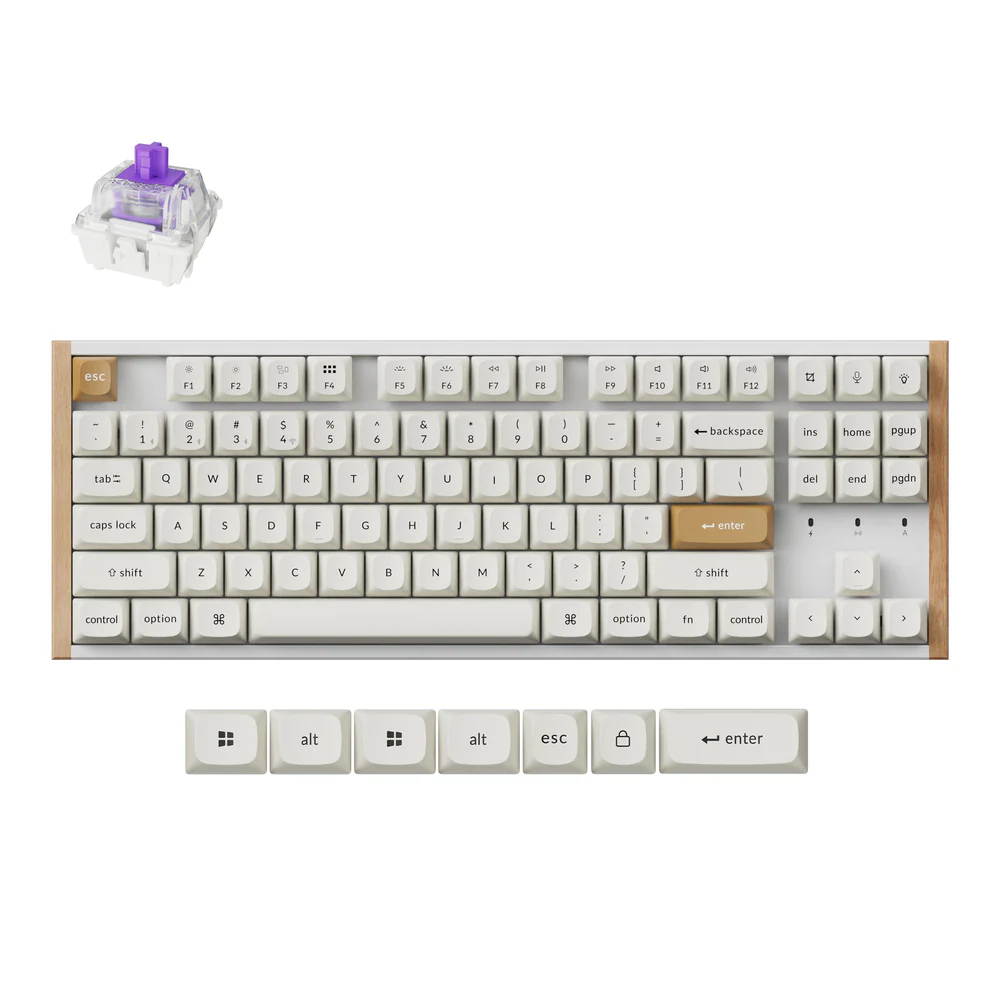 Keychron K8 HE Belaidė Žaidimų Klaviatūra | White, Gateron Magnetic Nebula Keychron K8 HE Belaidė Žaidimų Klaviatūra | White, Gateron Magnetic Nebula