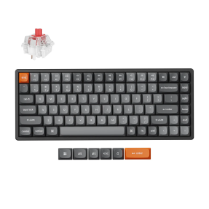 Keychron K2 Max Belaidė Žaidimų Klaviatūra | Black, Keychron Super Red