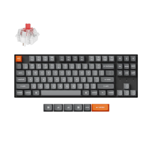 Keychron K8 Max Belaidė Žaidimų Klaviatūra | Black, Keychron Super Red