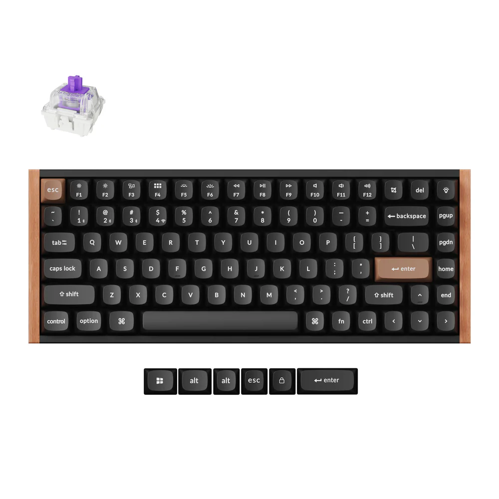 Keychron K2 HE Belaidė Žaidimų Klaviatūra | Black, Gateron Magnetic Nebula Keychron K2 HE Belaidė Žaidimų Klaviatūra | Black, Gateron Magnetic Nebula
