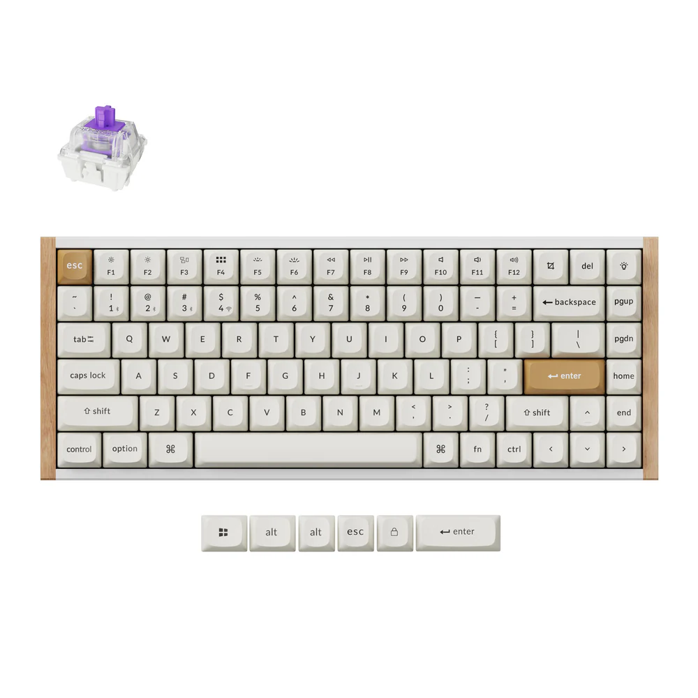 Keychron K2 HE Belaidė Žaidimų Klaviatūra | White, Gateron Magnetic Nebula Keychron K2 HE Belaidė Žaidimų Klaviatūra | White, Gateron Magnetic Nebula