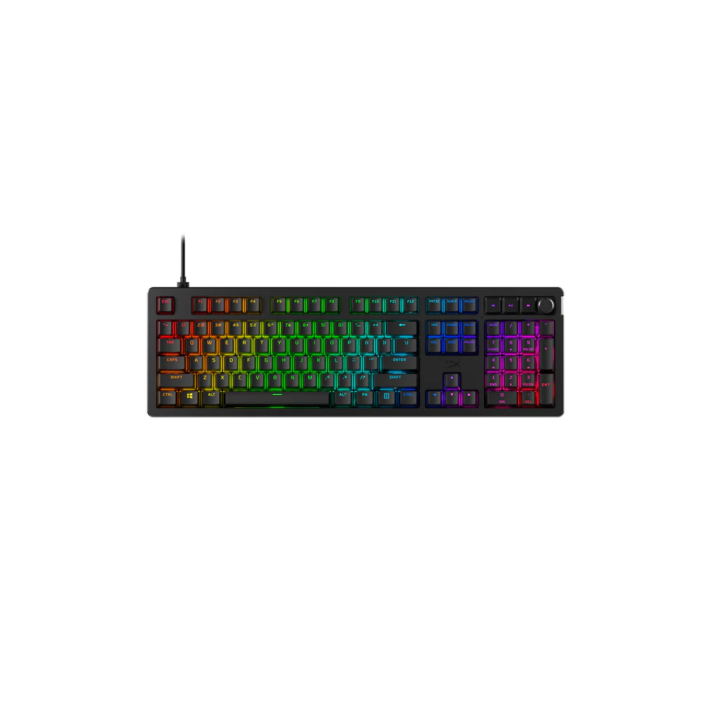 HyperX Alloy Rise Žaidimų Klaviatūra | Black, HyperX Red HyperX Alloy Rise Žaidimų Klaviatūra | Black, HyperX Red