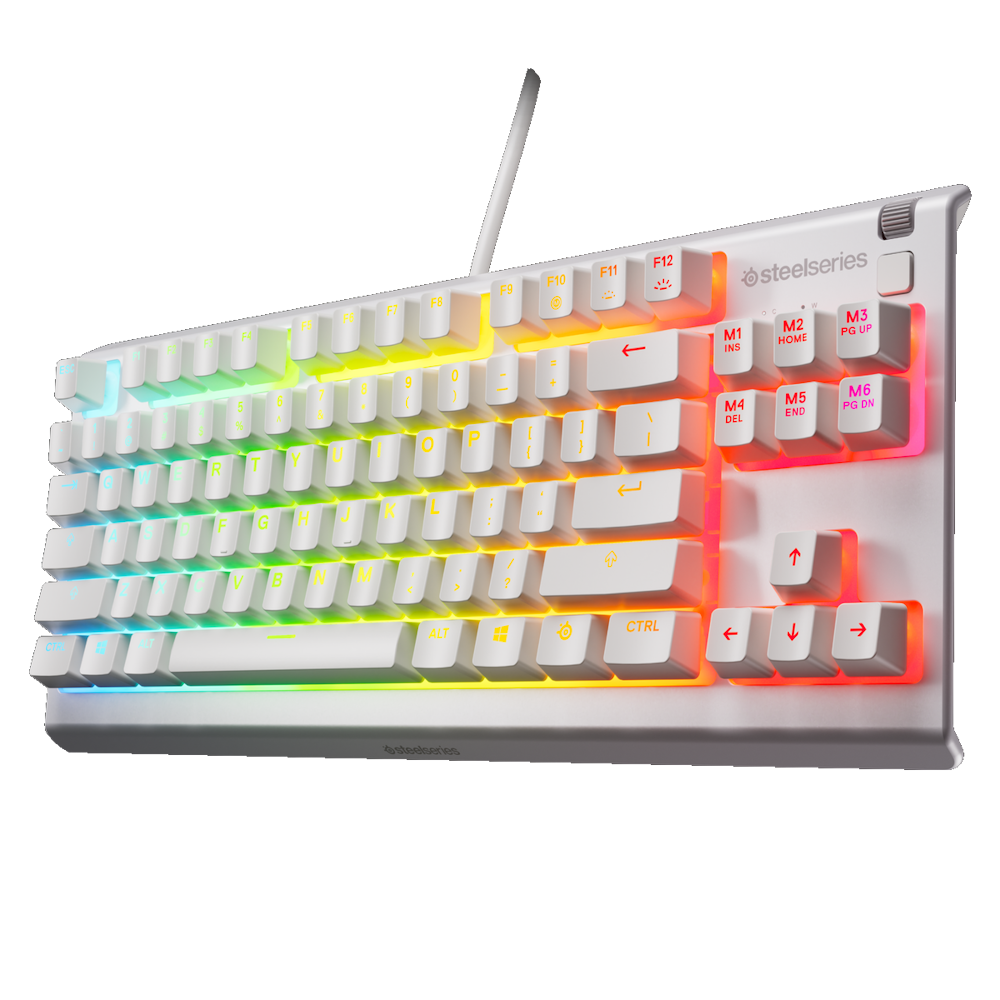 SteelSeries Apex 3 TKL Žaidimų Klaviatūra | White, Membraninė SteelSeries Apex 3 TKL Žaidimų Klaviatūra | White, Membraninė