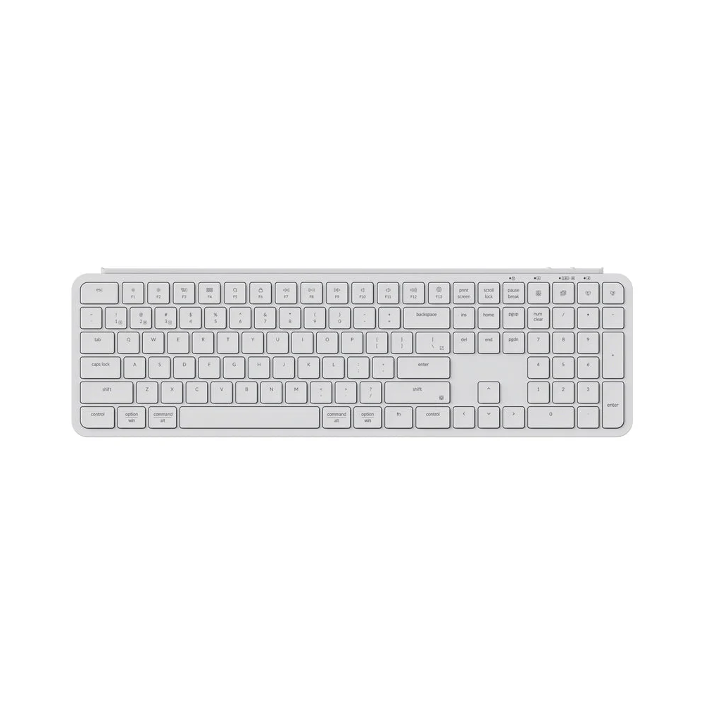 Keychron B6 Pro Belaidė Klaviatūra | Ivory White, Membraninė Keychron B6 Pro Belaidė Klaviatūra | Ivory White, Membraninė