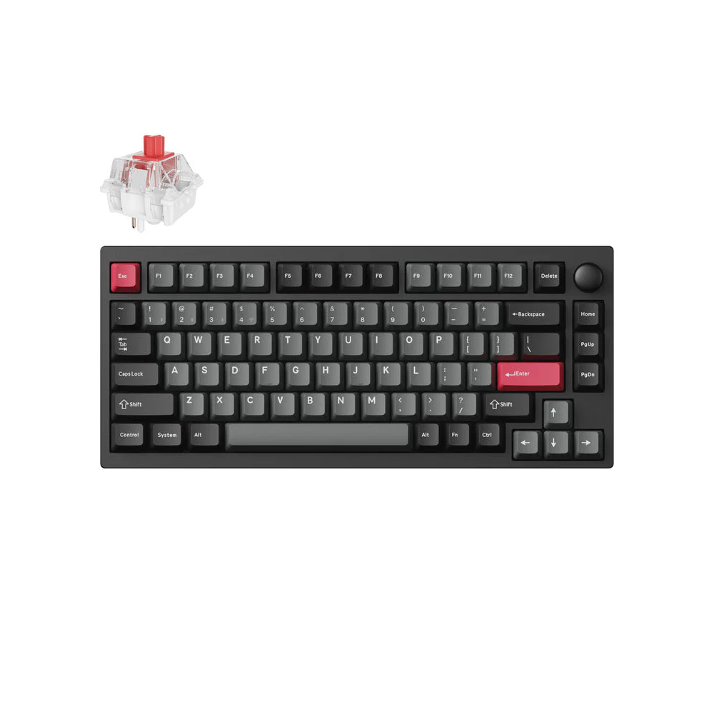 Lemokey P1 Pro Belaidė Žaidimų Klaviatūra | Carbon Black, Keychron Super Red Lemokey P1 Pro Belaidė Žaidimų Klaviatūra | Carbon Black, Keychron Super Red