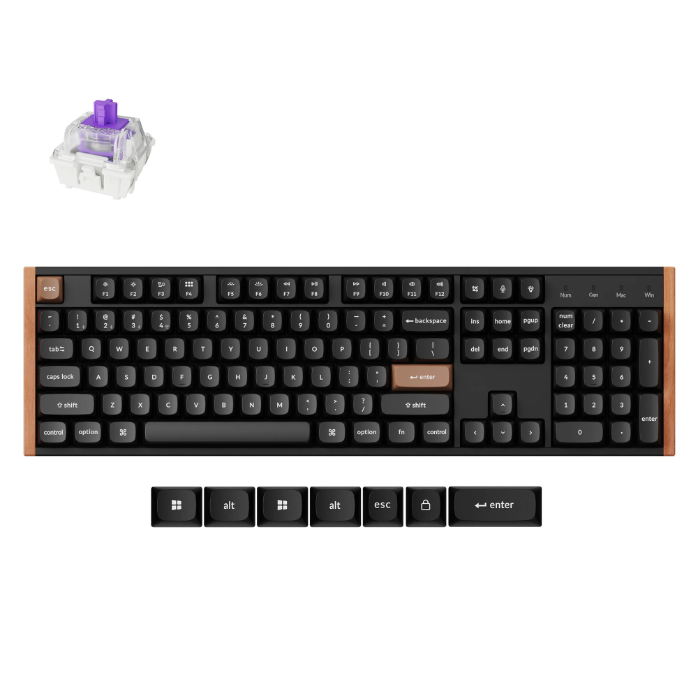 Keychron K10 HE Belaidė Žaidimų Klaviatūra | Black, Gateron Magnetic Nebula Keychron K10 HE Belaidė Žaidimų Klaviatūra | Black, Gateron Magnetic Nebula