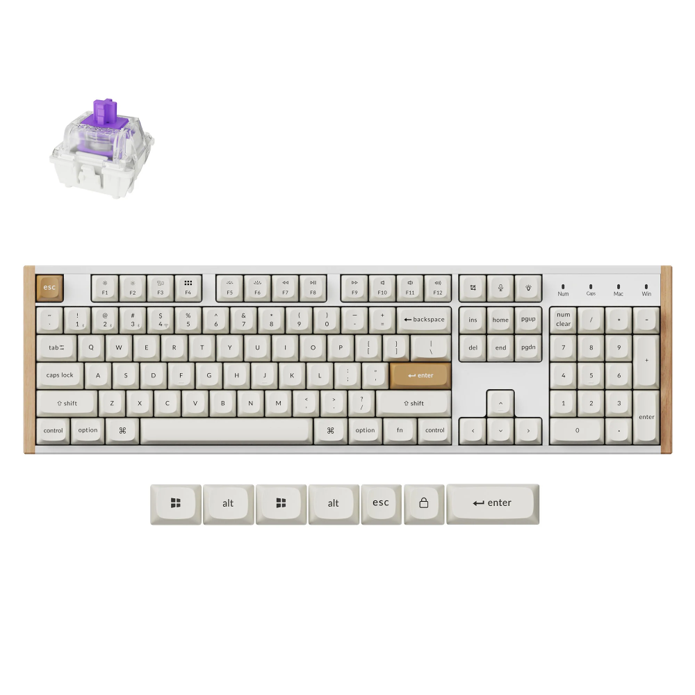 Keychron K10 HE Belaidė Žaidimų Klaviatūra | White, Gateron Magnetic Nebula Keychron K10 HE Belaidė Žaidimų Klaviatūra | White, Gateron Magnetic Nebula